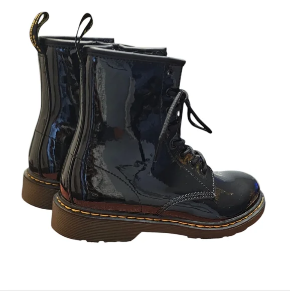 Dr. Martens 1460Y Patent Leather Lace Up Boots - Picture 5 of 7
